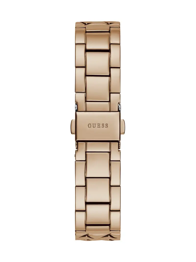GUESS Orologio analogico  oro rosé / nero miniatura 2