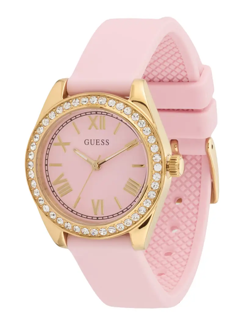 Orologio analogico oro / rosa / trasparente