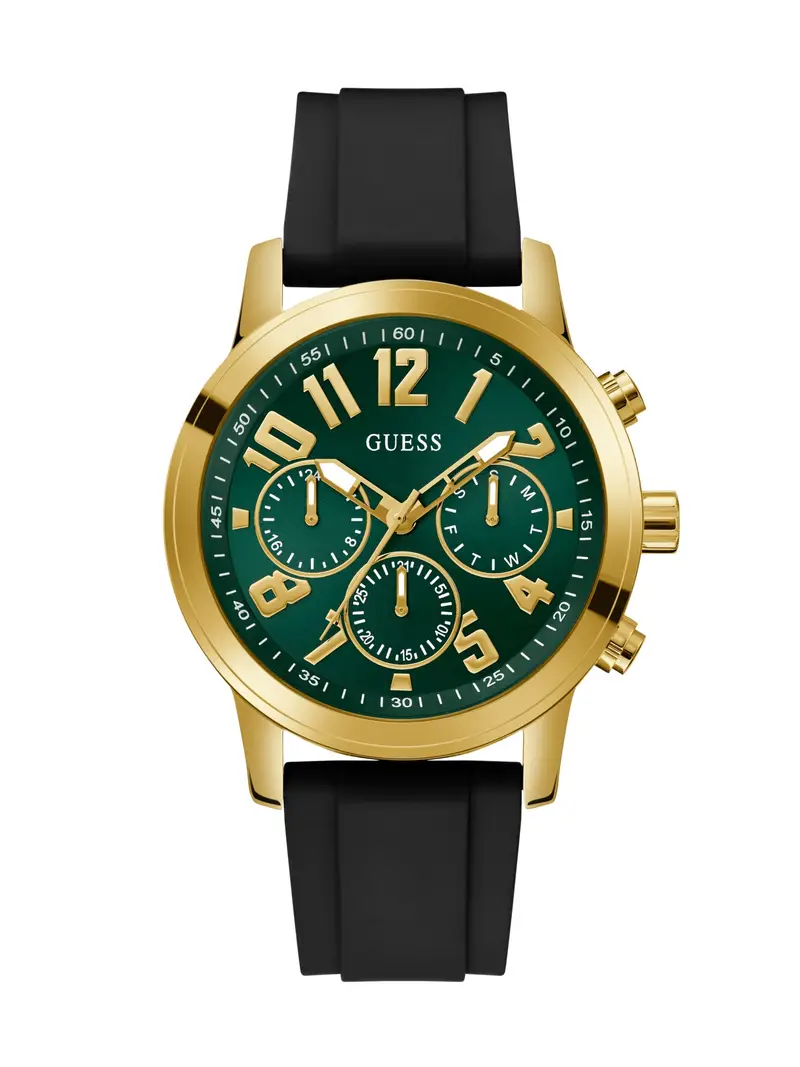 GUESS Orologio analogico  oro / smeraldo / nero