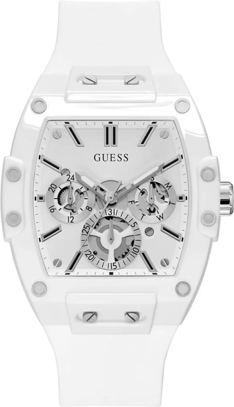 GUESS Orologio analogico 'PHOENIX' bianco