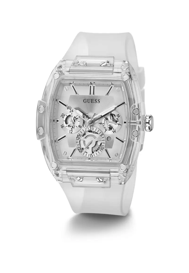 GUESS Orologio analogico 'Phoenix' bianco miniatura 3