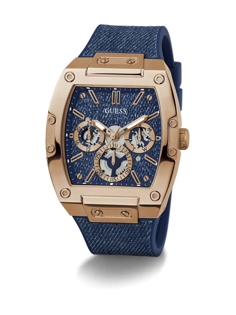 GUESS Orologio analogico 'Phoenix' blu / oro miniatura 3