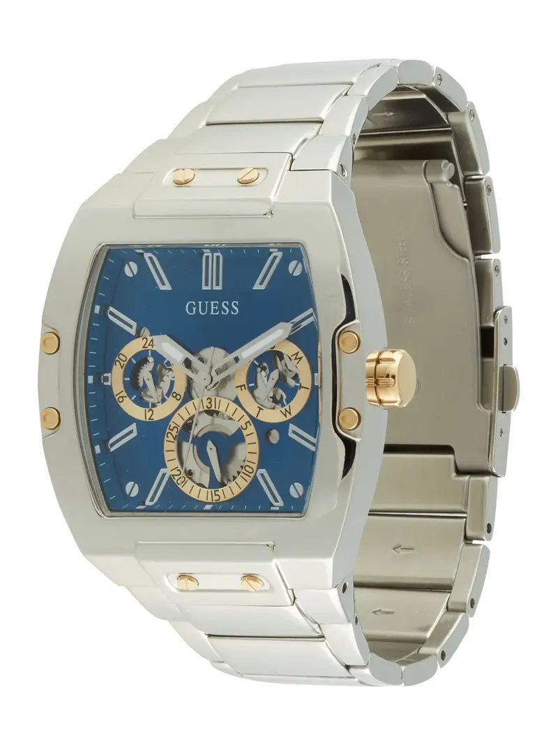GUESS Orologio analogico 'Phoenix'  blu / oro / argento