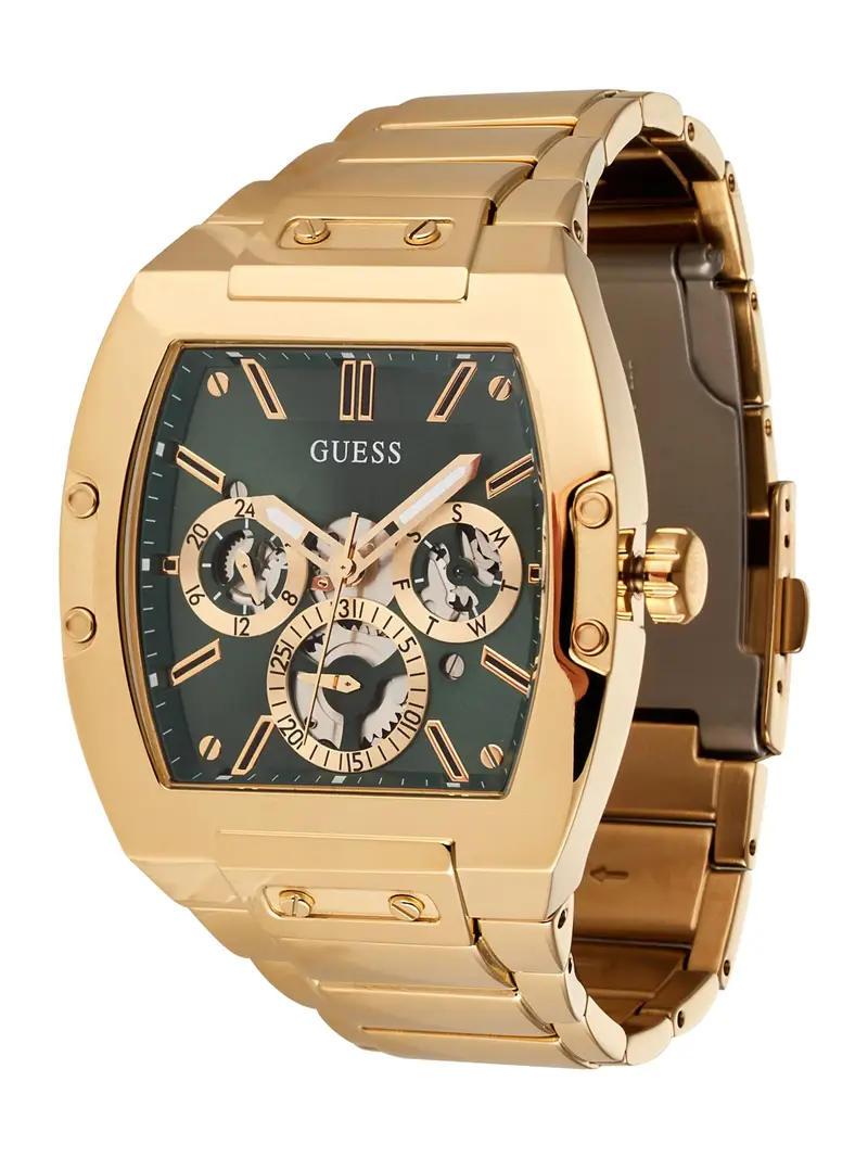 GUESS Orologio analogico 'PHOENIX'  oro / verde