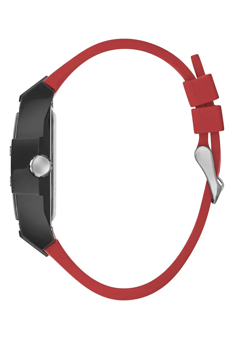 Orologio analogico 'Phoenix' rosso carminio / nero / argento / bianco miniatura 2