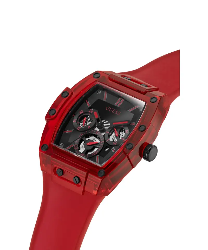 GUESS Orologio analogico 'Phoenix' rosso / nero miniatura 3