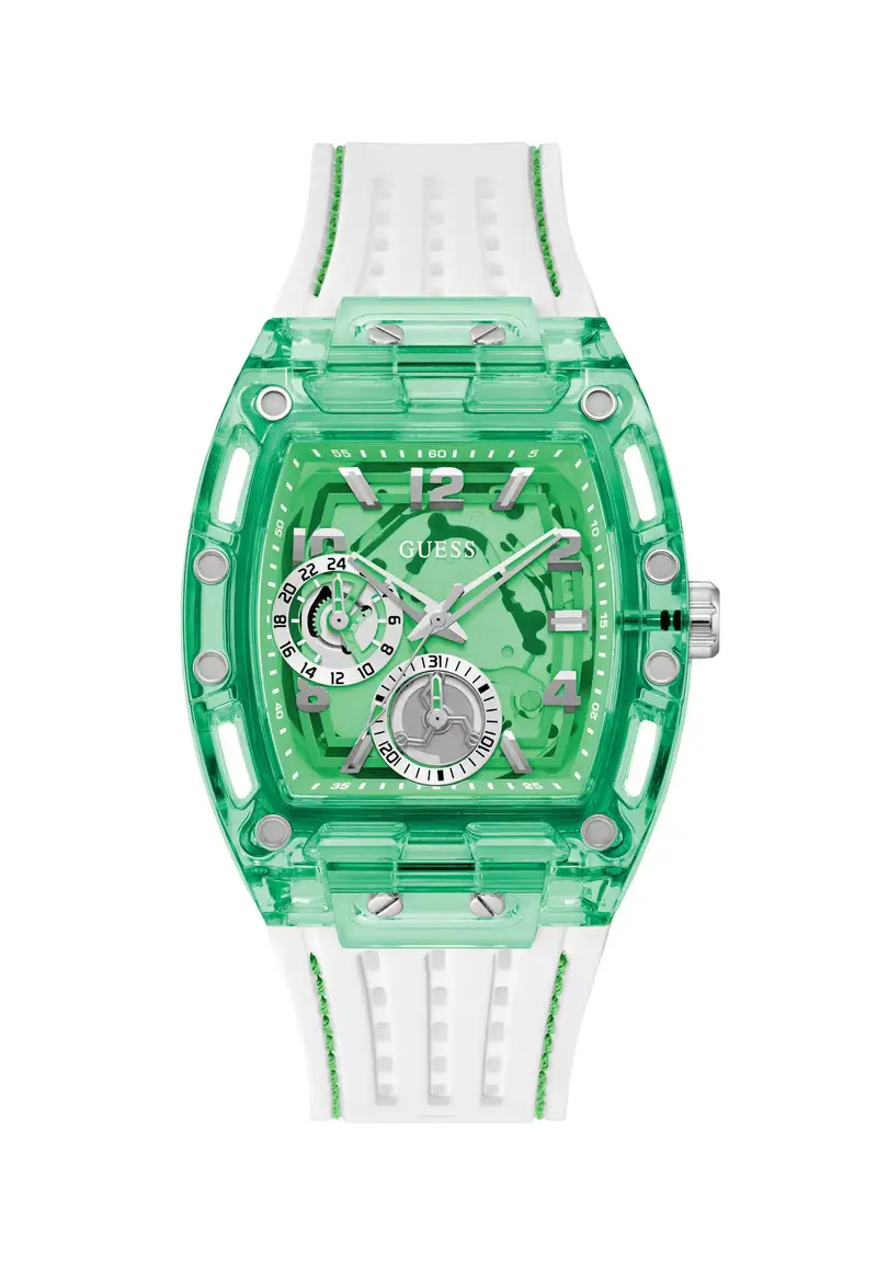 Orologio analogico 'Phoenix' verde / bianco