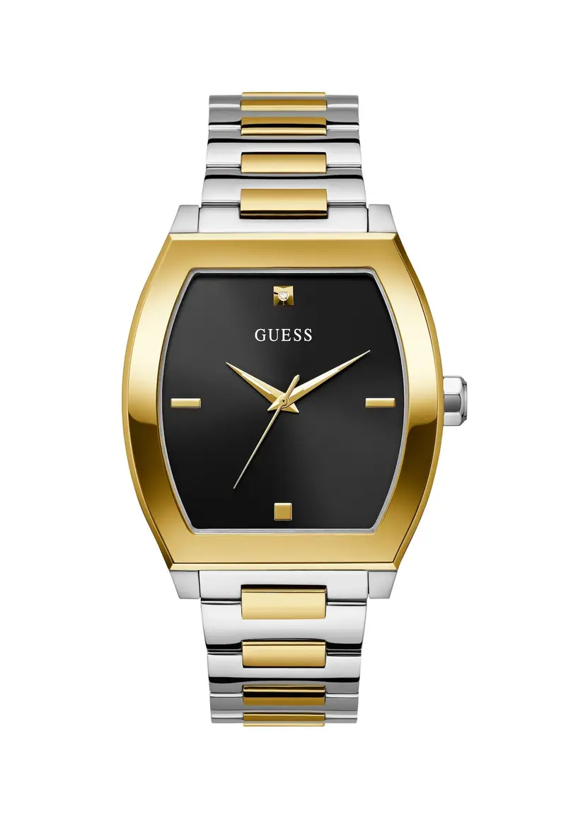 GUESS Orologio analogico 'Punctual'  oro / argento