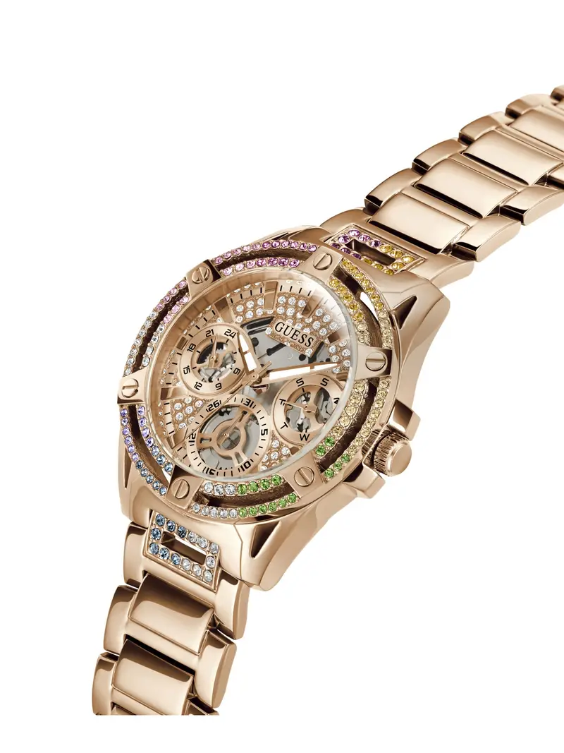 GUESS Orologio analogico 'QUEEN ' oro rosé / colori misti miniatura 3
