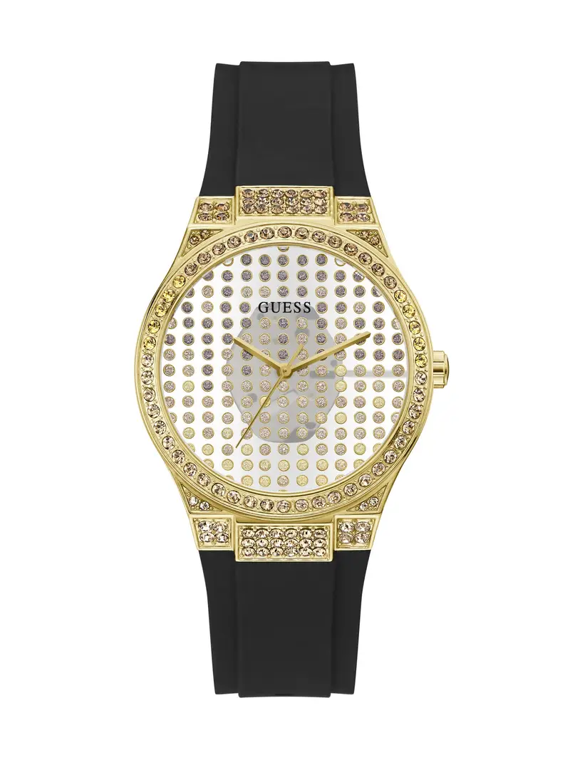 GUESS Orologio analogico 'Radiance' oro / nero