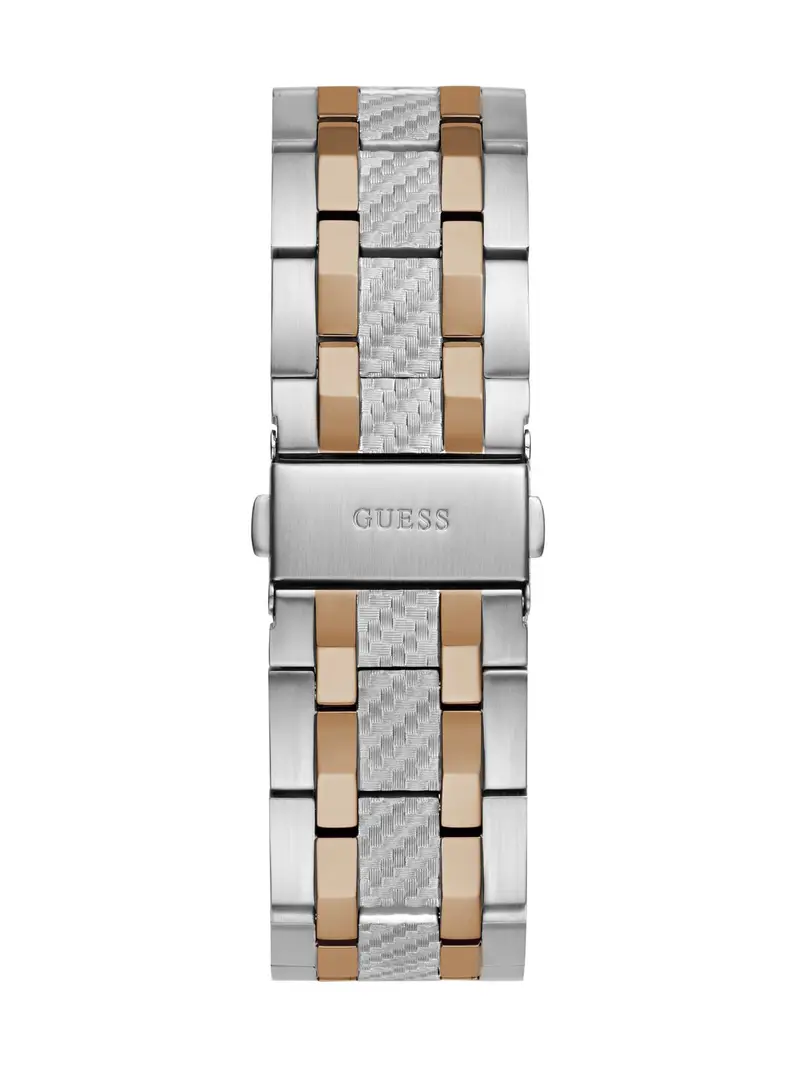 GUESS Orologio analogico 'Resistance' blu scuro / oro / argento / offwhite miniatura 3