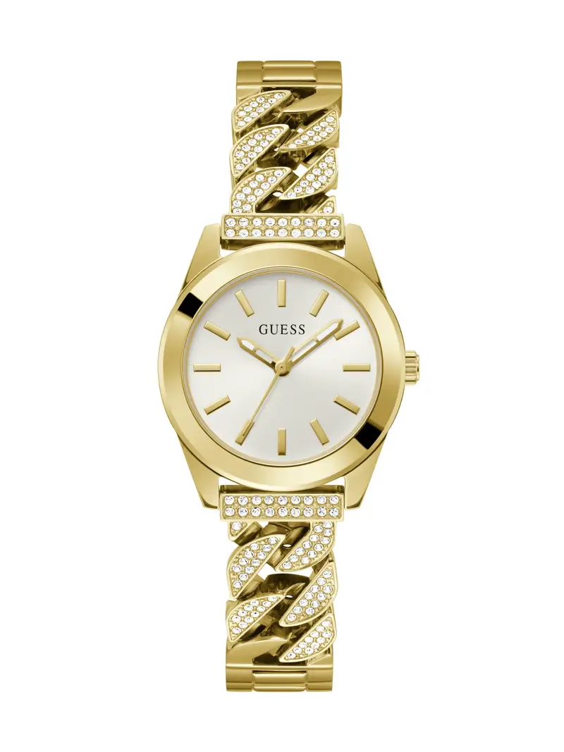 GUESS Orologio analogico 'Serena' oro / bianco