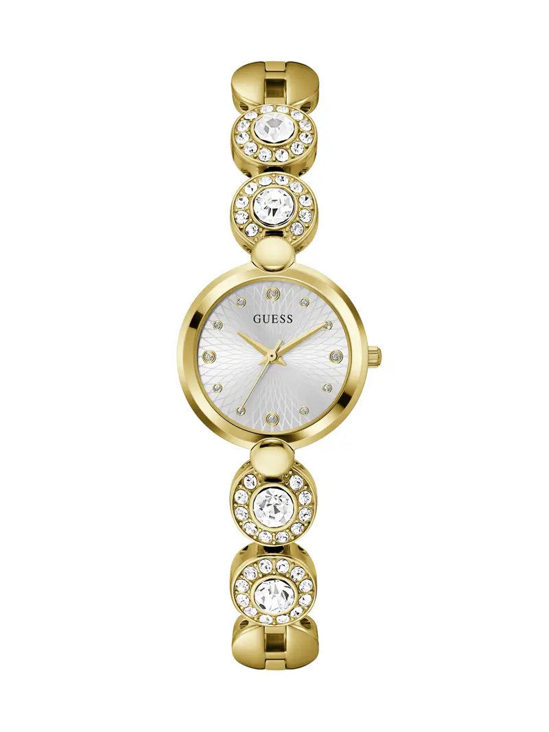 GUESS Orologio analogico ' STARDOM ' oro / bianco