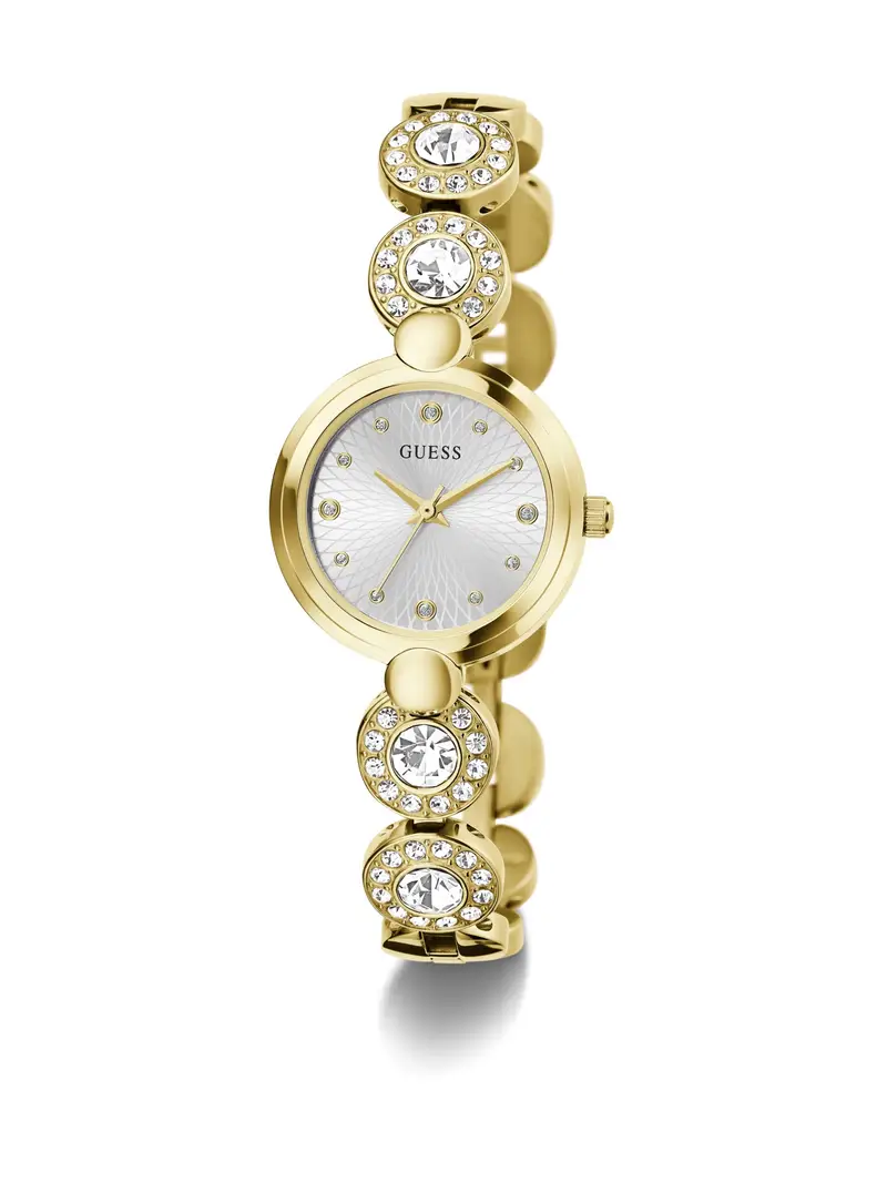 GUESS Orologio analogico ' STARDOM ' oro / bianco miniatura 3