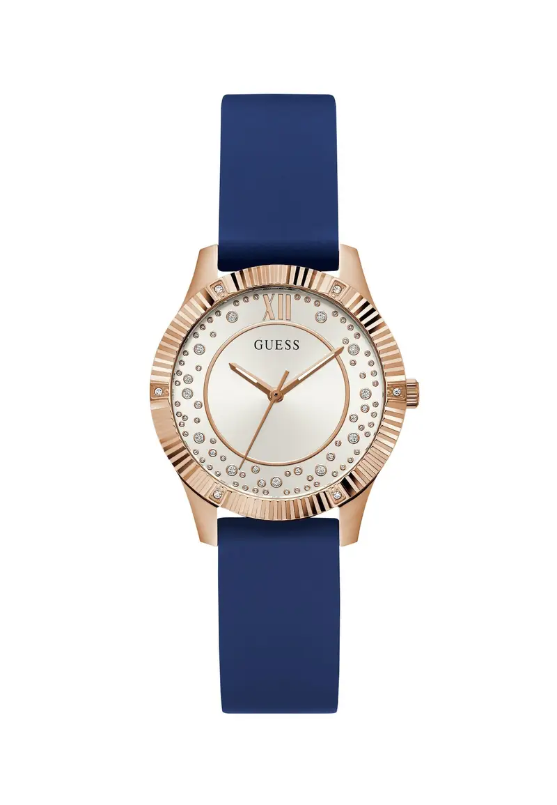 GUESS Orologio analogico ' Starstruck'  blu / oro rosé