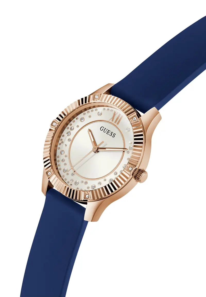 GUESS Orologio analogico ' Starstruck' blu / oro rosé miniatura 3