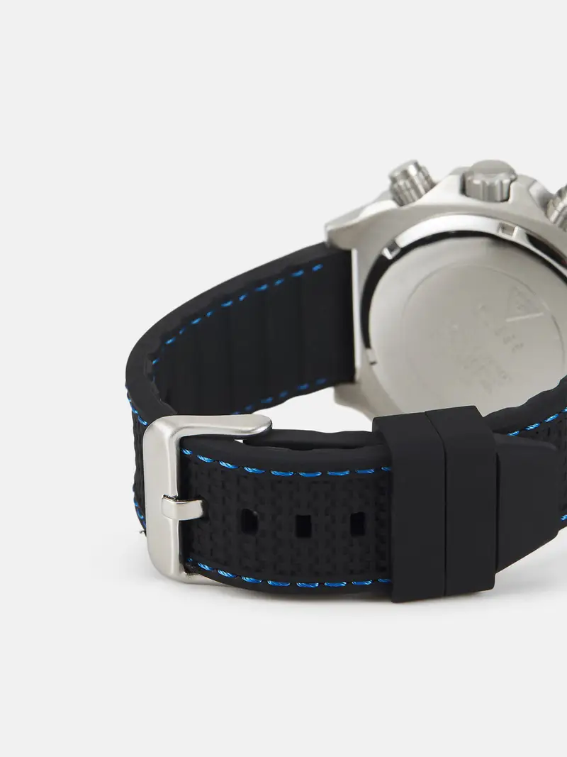 Orologio analogico TRACTION blu scuro / nero / argento miniatura 3