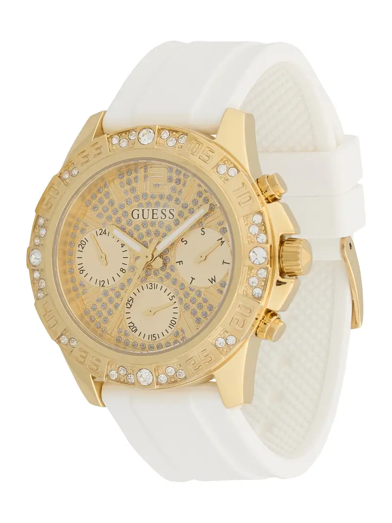 GUESS Orologio analogico 'TREND'  oro / bianco