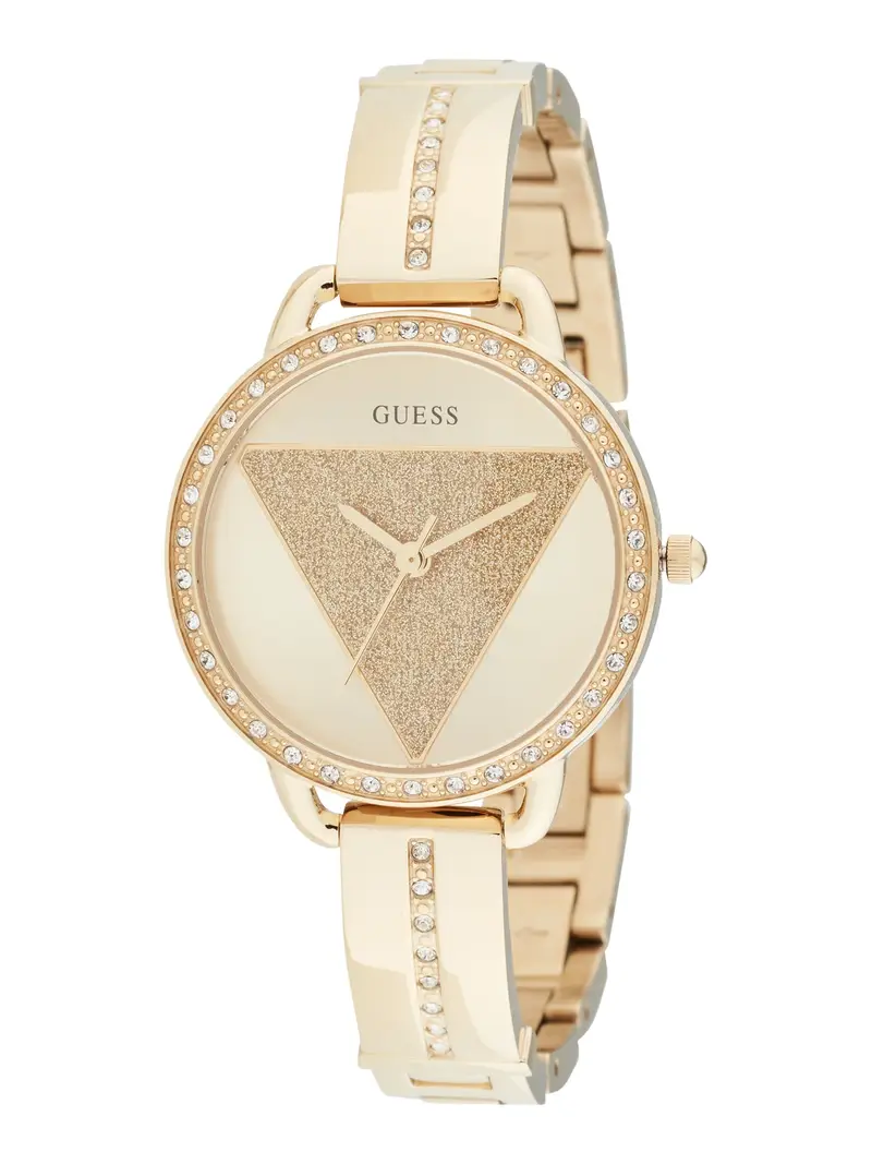 GUESS Orologio analogico 'Tri Bellini' oro / trasparente