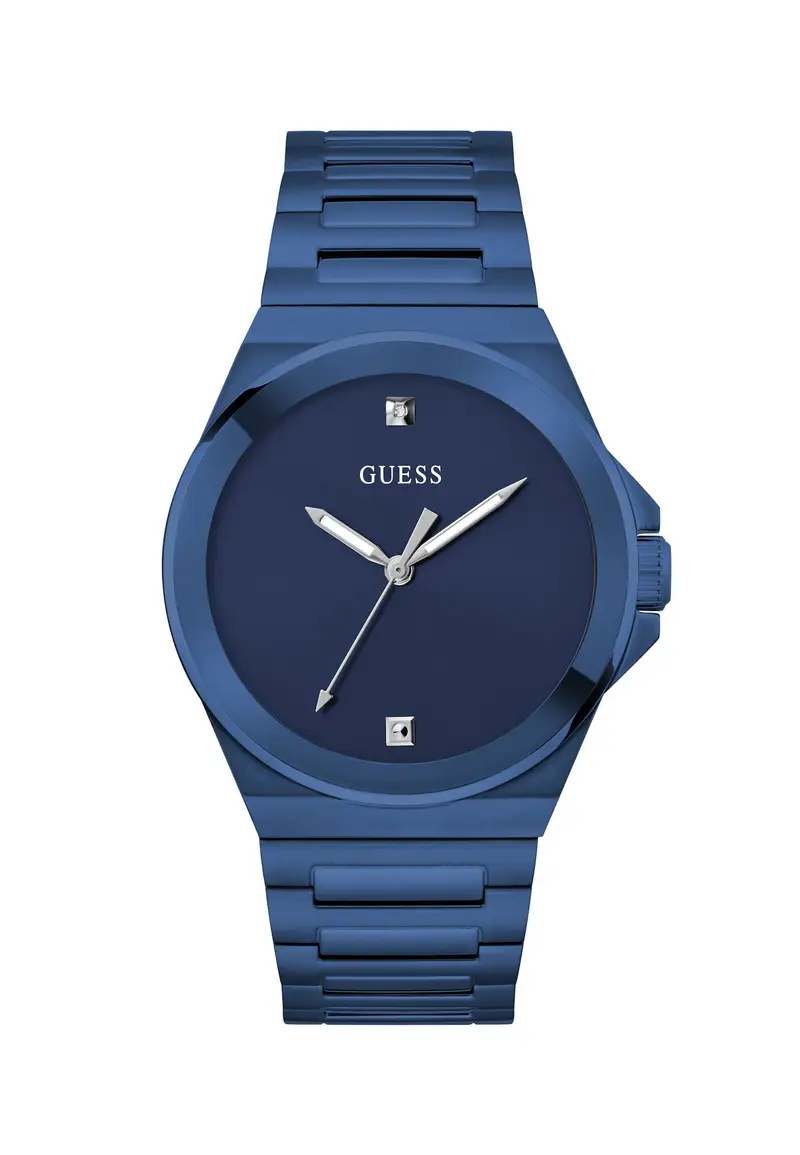 GUESS Orologio analogico 'Vinyl'  blu