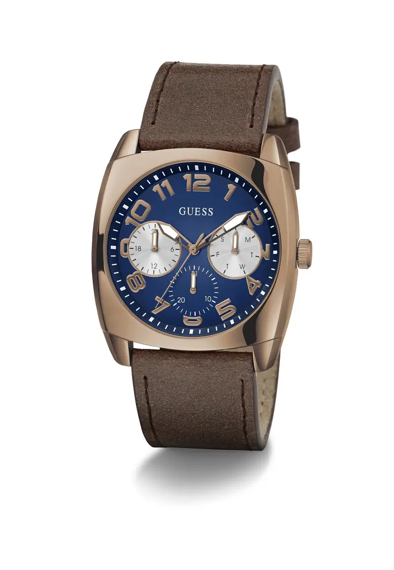GUESS Orologio analogico 'Xander' navy / marrone / bronzo miniatura 3