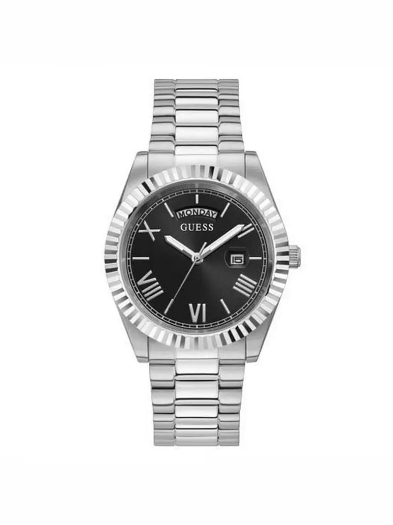 orologio connoisseur 3h 42mm nero brc silver