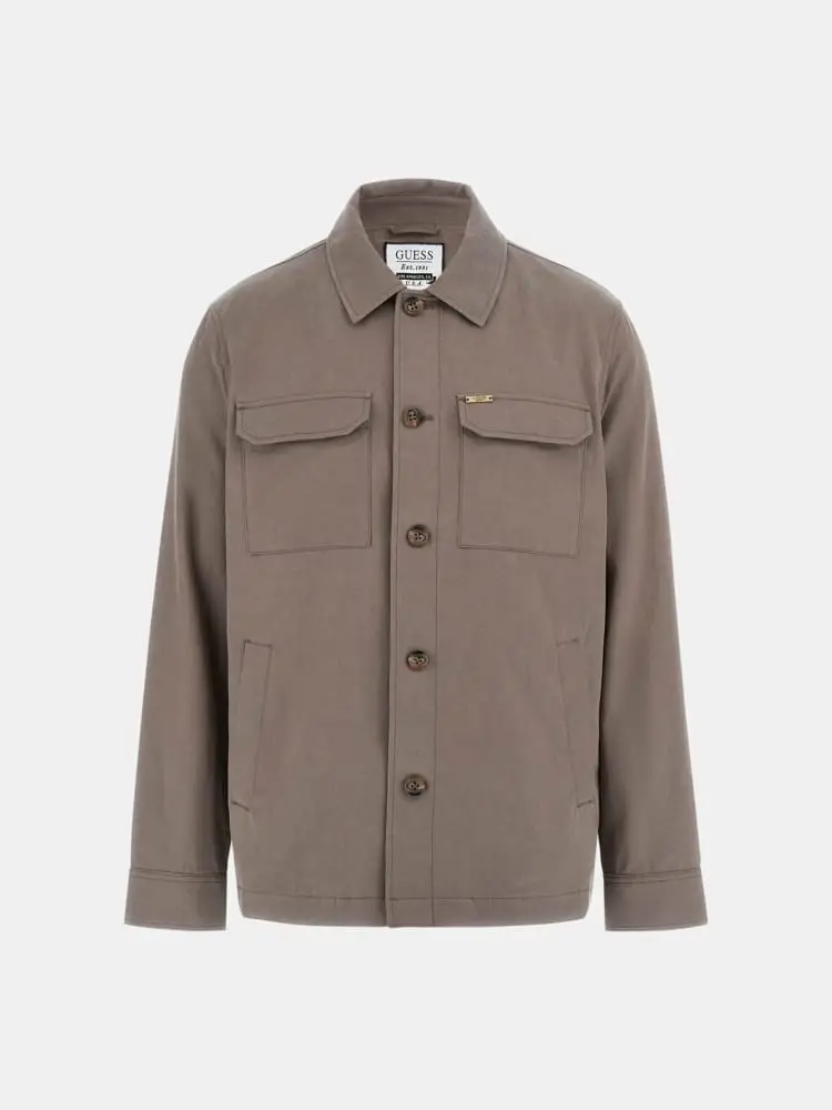 over shirt in misto lyocell beige