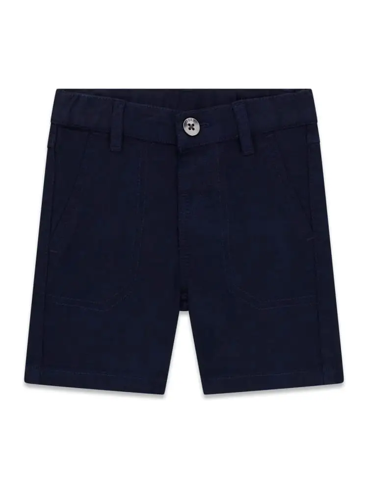 pantaloncini infant/kids in mix di lyocell blu scuro