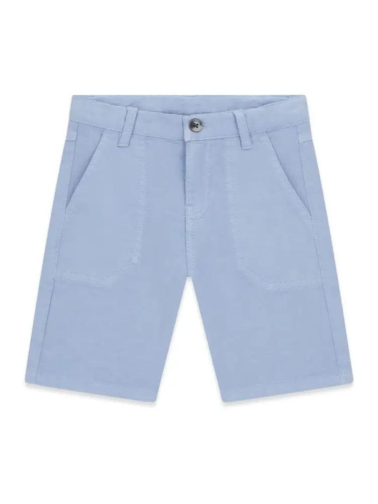 pantaloncini infant/kids in mix di lyocell celeste