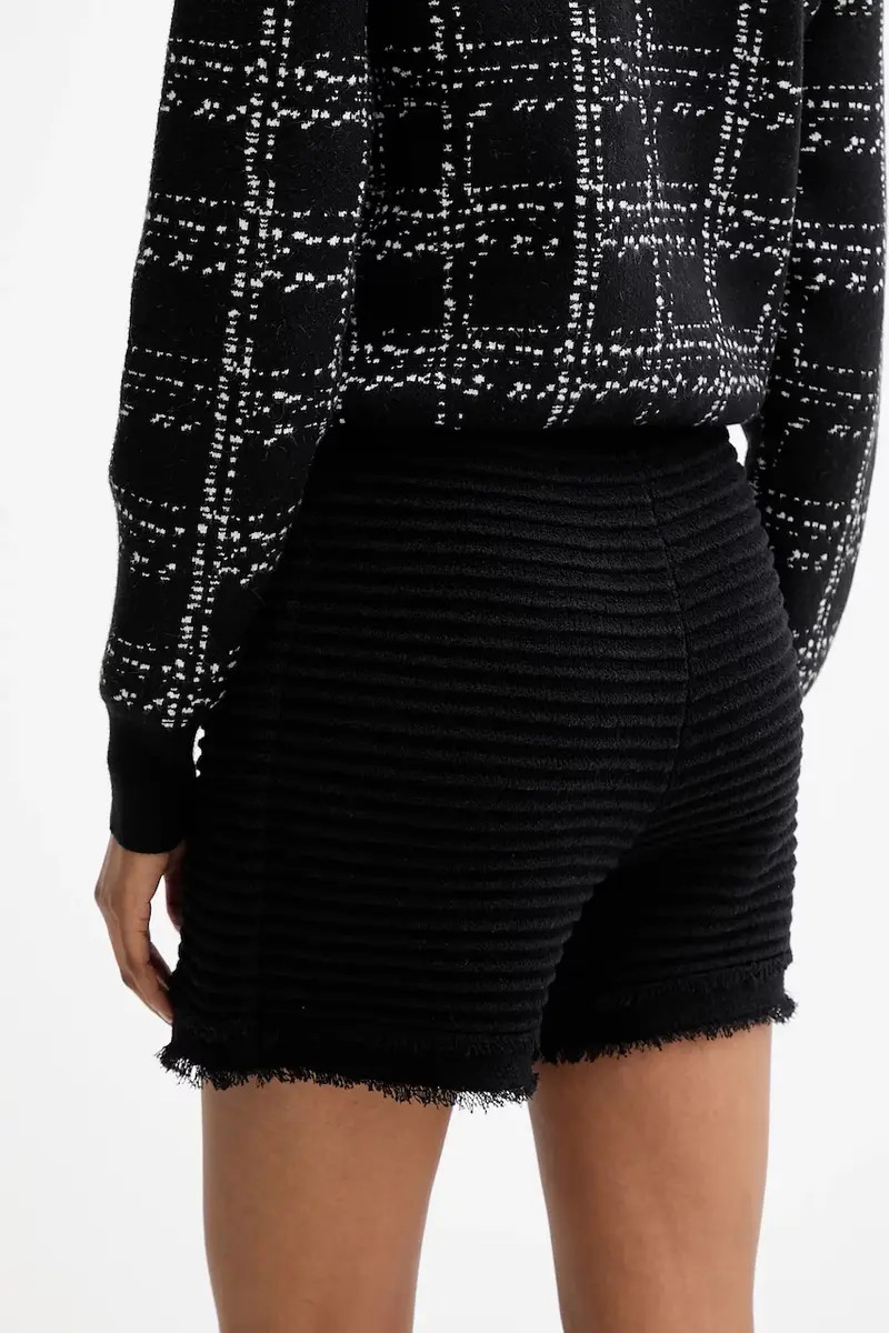 pantaloncini MALINA donna colore nero W5YD1R Z0201 miniatura 3