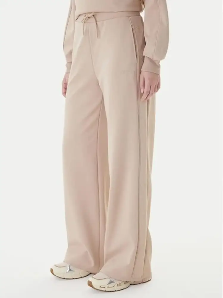 pantalone beige donna con logo