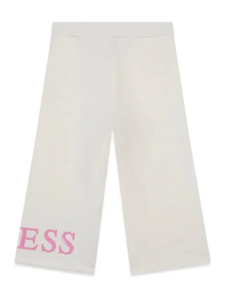 pantalone bianco bambina con logo miniatura 2
