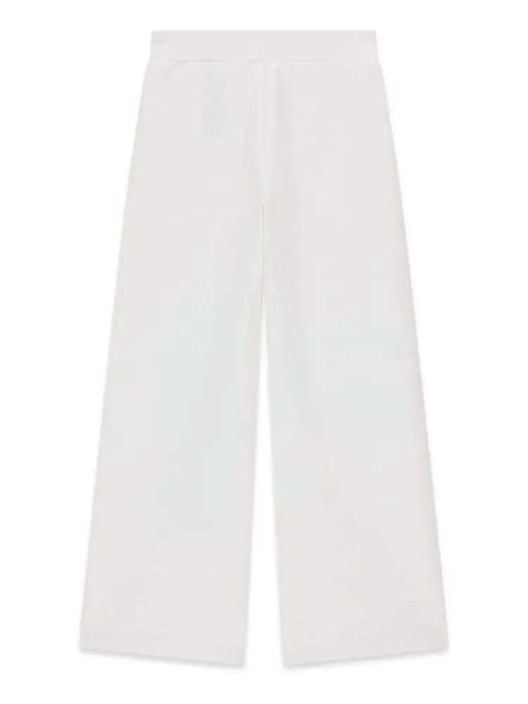 pantalone bianco bambina logo all over miniatura 2