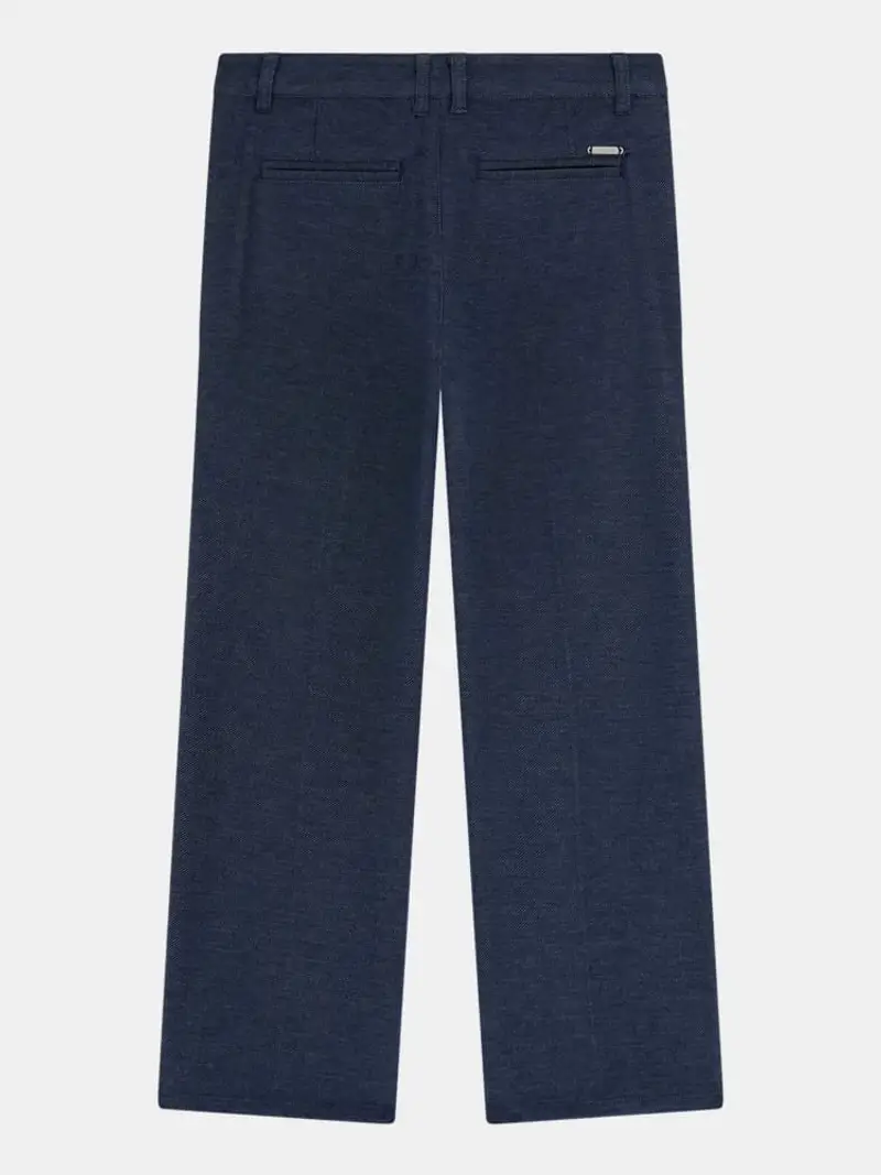 Guess pantalone blu navy bambino in chino slim miniatura 2