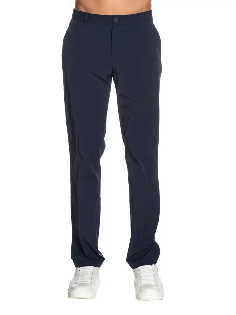 pantalone chino guess myron dressy da uomo - blu
