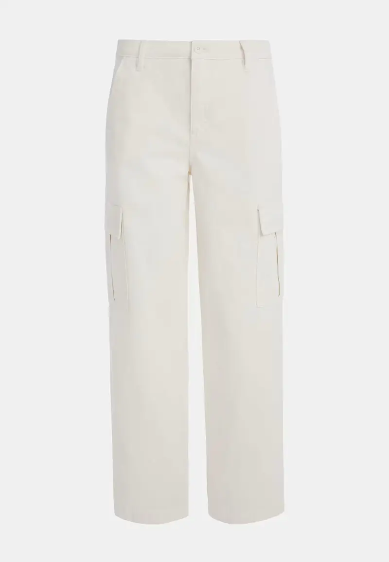 PANTALONE GJ CARGO CHINO BIANCO