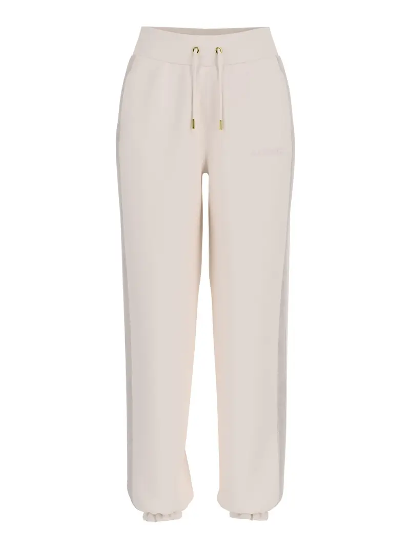 pantalone jogger guess aelia da donna - bianco