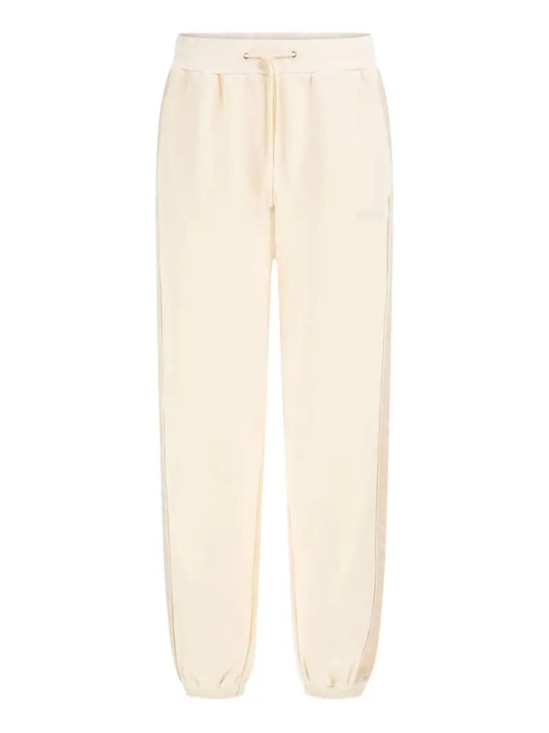 pantalone jogger guess maryella da donna - bianco