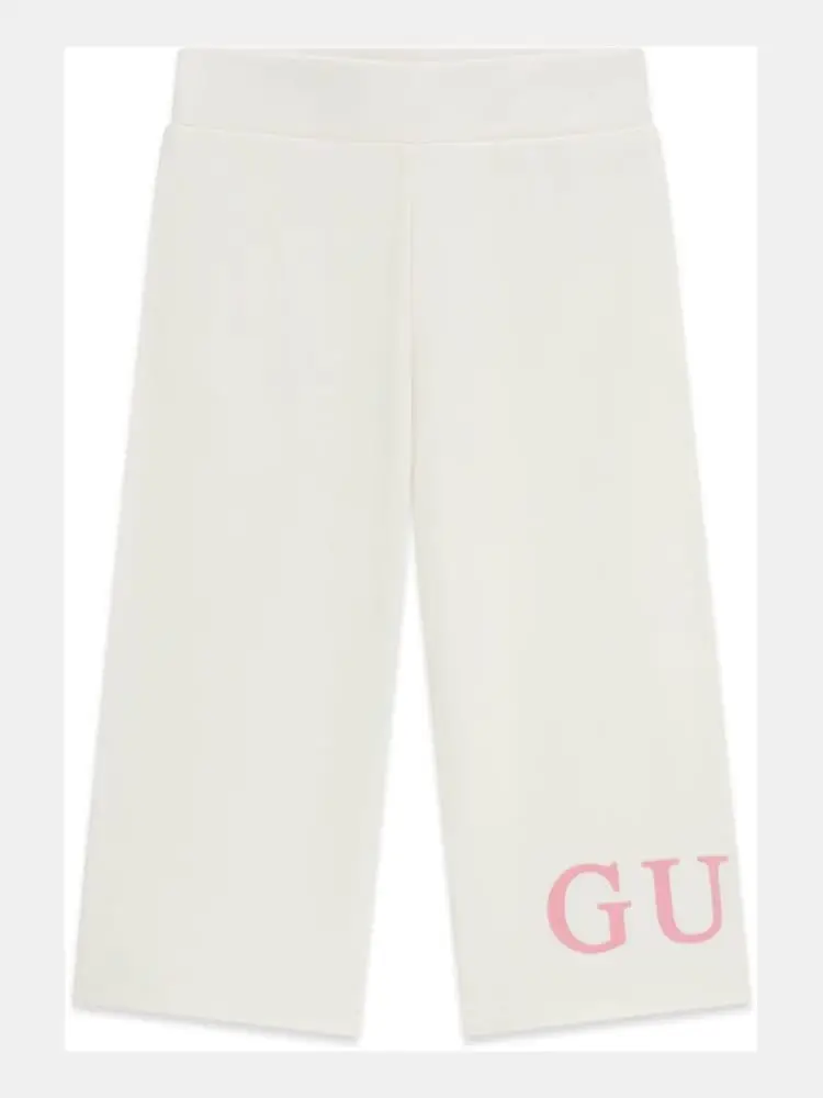 pantalone jogger infant/kids in cotone bianco con logo