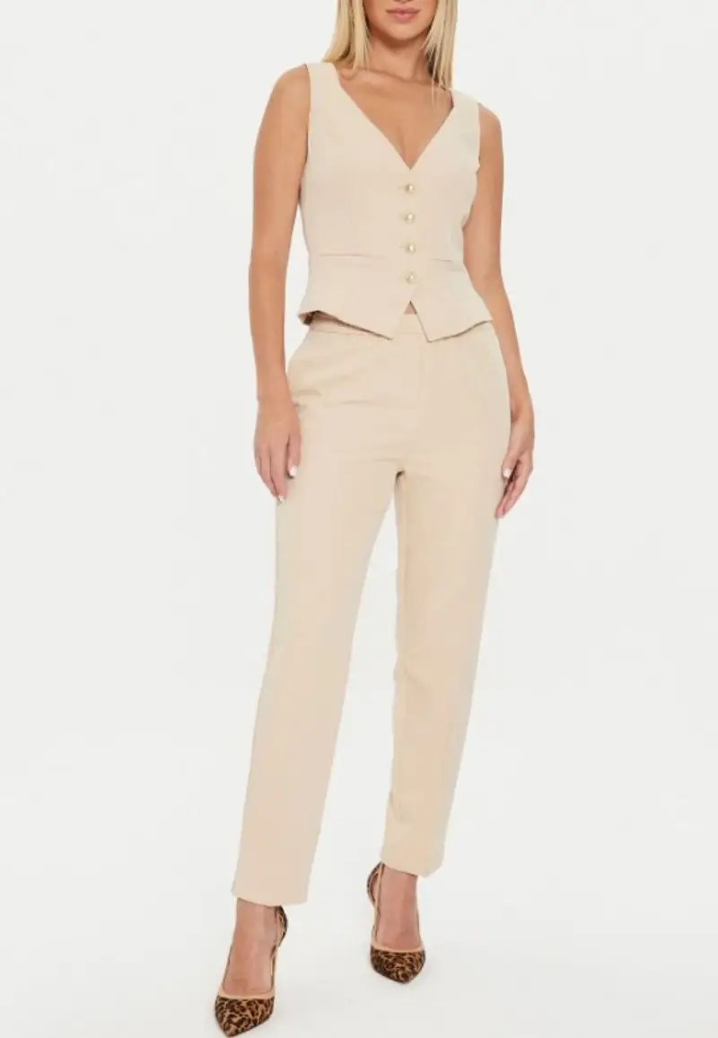 PANTALONE LOGATO GUESS BEIGE