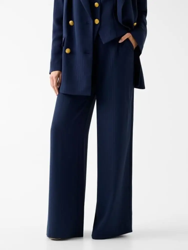 pantalone marciano nicla a righe blu