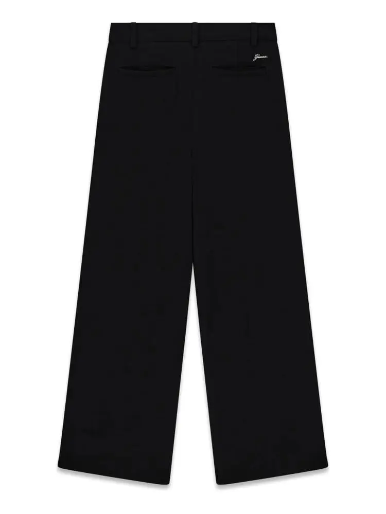 pantalone nero bambina mini logo miniatura 2