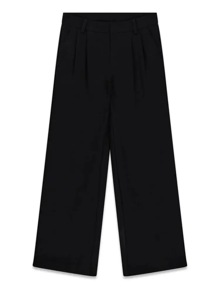 pantalone nero bambina mini logo