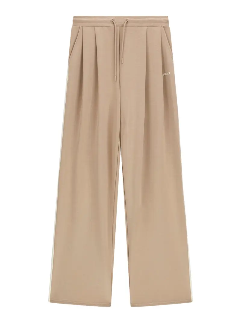 pantalone tuta guess jasmine da donna - beige