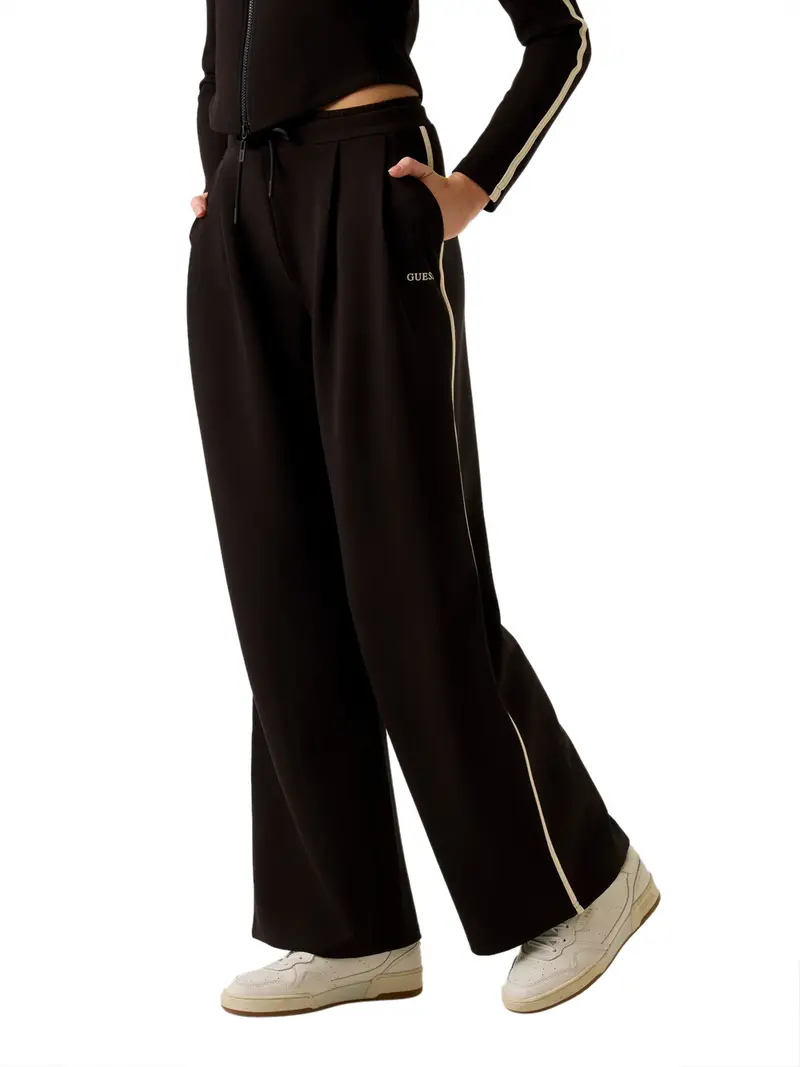 pantalone tuta guess jasmine da donna - nero