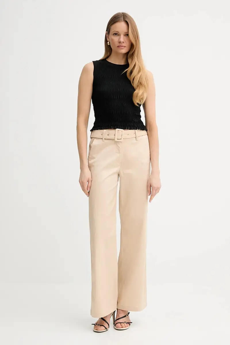 pantaloni AURORA donna colore beige W5GB13 WH5M2 miniatura 2