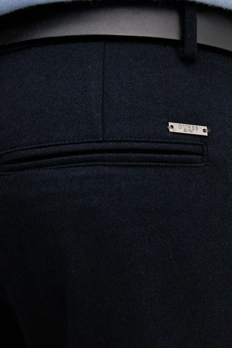 pantaloni con lana MYRON colore blu navy M5BB82 WJ010 miniatura 4