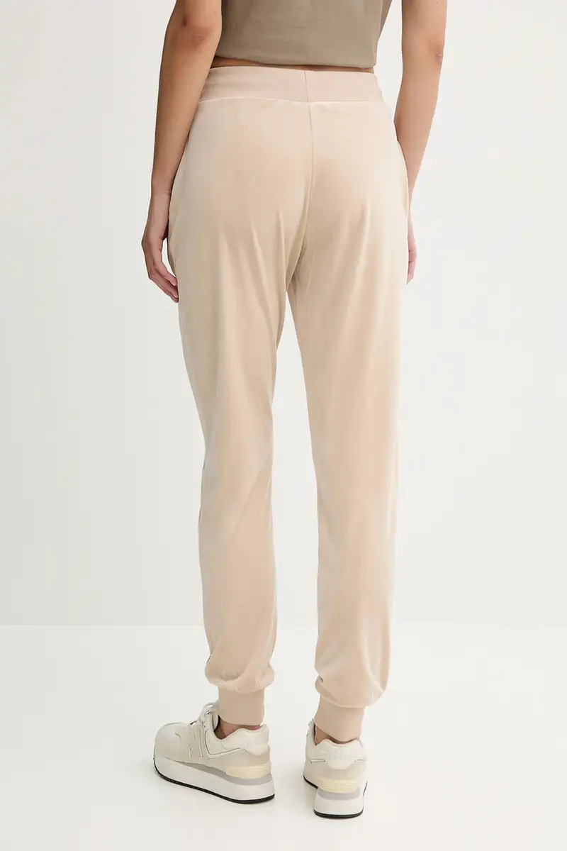 pantaloni da tuta in velluto COUTURE donna colore beige V3BB27 K0232 miniatura 3