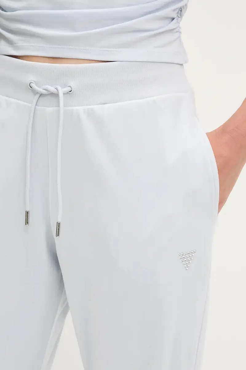 pantaloni da tuta in velluto COUTURE donna colore blu V3BB27 K0232 miniatura 4