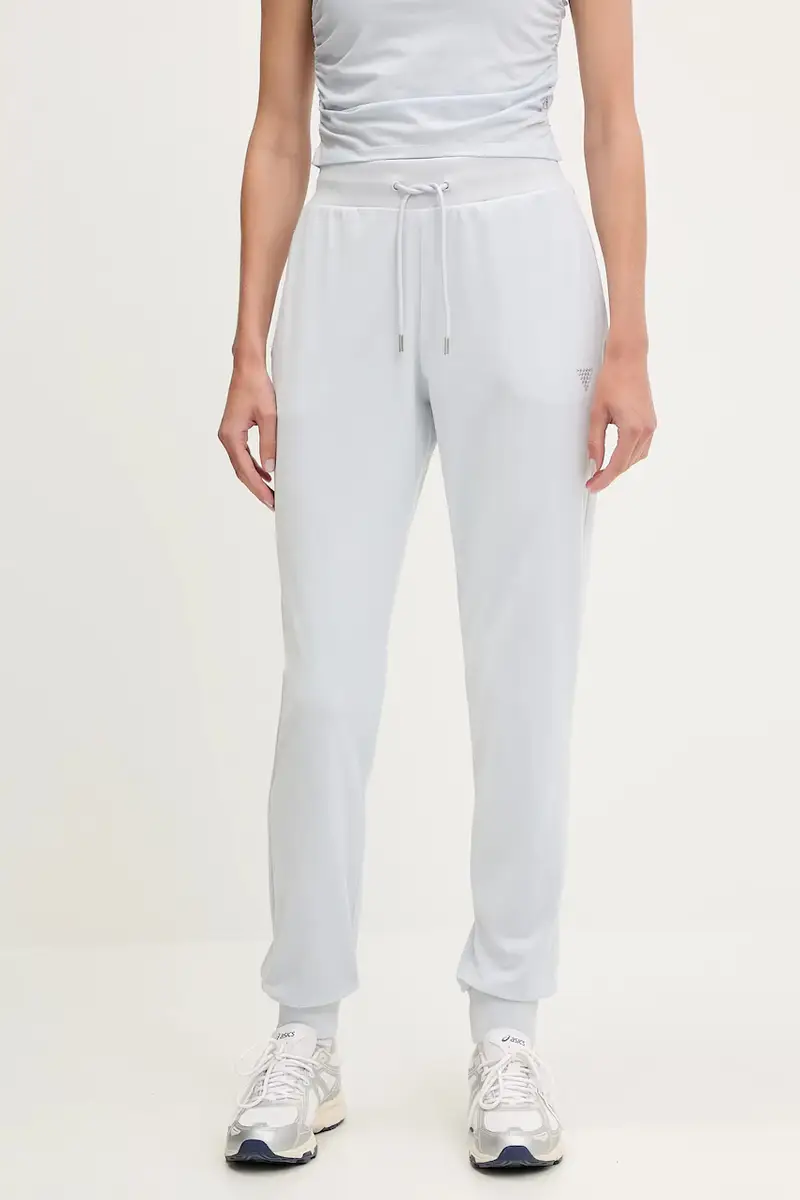 pantaloni da tuta in velluto COUTURE donna colore blu V3BB27 K0232